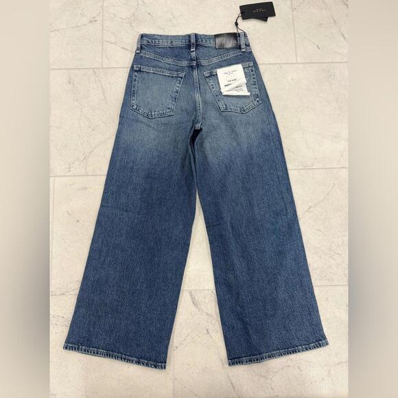 (RR-2) Rag & Bone The Andi High-Rise Ankle Wide Leg - Picture 5 of 5